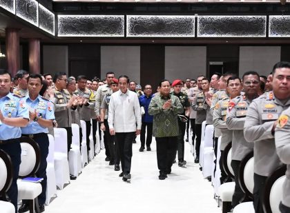 Presiden Jokowi dan Presiden terpilih Prabowo Subianto