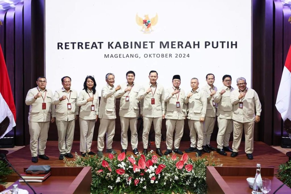 Kementerian Koordinator Bidang Infrastruktur dan Pembangunan Wilayah bersama lima kementerian terkait di Akmil Magelang, Minggu (27/10/2024)