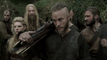Ragnar Lothbrok bersama Lagertha dalam salah satu adegan film Series Vikings
