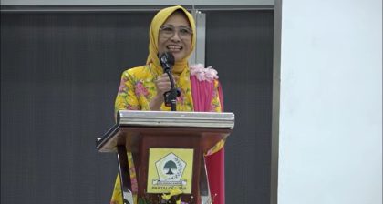Ketua Bidang Pemberdayaan Perempuan DPP Partai Golkar dalam acara Silaturahmi Perempuan Partai Golkar dan Peringatan Hari Ibu di Aula DPP Partai Golkar Slipi, Jakarta pada Jum'at (20/12/2024).
