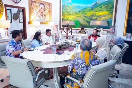 Rapat pengurus hubungan antar lembaga DPP Partai Golkar di Jakarta, Sabtu (25/1/2025).