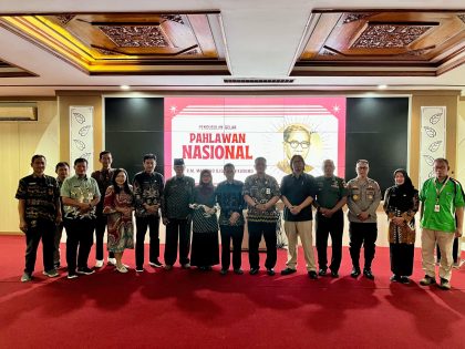 Sidang kelayakan pengusulan RM Margono Djojohadikusumo yang melibatkan jajaran pemerintah daerah Banyumas dan berbagai pemangku kepentingan, termasuk akademisi, tokoh masyarakat, sejarawan, veteran, TNI, dan Polri.