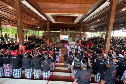 Suasana diklat singkat Pecalang pada Selasa (29/8/2023) Sumber foto : Bali Post.