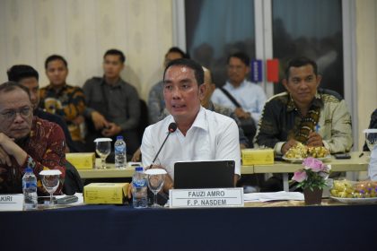 Anggota DPR RI Fraksi Partai Nasdem yang juga Wakil Ketua Komisi XI DPR RI, Fauzi Amro.