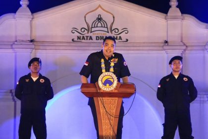 Prananda Surya Paloh saat menyampaikan kata sambutan dalam acara Rapat Pimpinan Nasional Garda Pemuda NasDem dan Pelantikan Garda Pemuda NasDem se-Provinsi DIY yang bertepatan dengan Hari Kebangkitan Nasional, Selasa (20/5/2025). Sumber foto : instagram @official_nasdem
