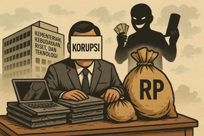 Ilustrasi Korupsi di Kemendikbud Ristek yang merugikan negara sekitar 10 T.