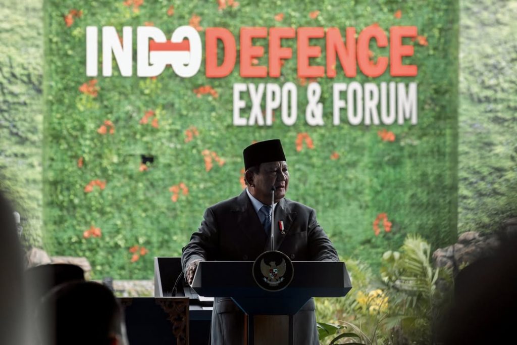 Presiden secara resmi membuka Indo Defence Expo and Forum 2025, di Jakarta, Rabu (11/06/2025). Sumber foto : instagram Presiden Republik Indonesia.