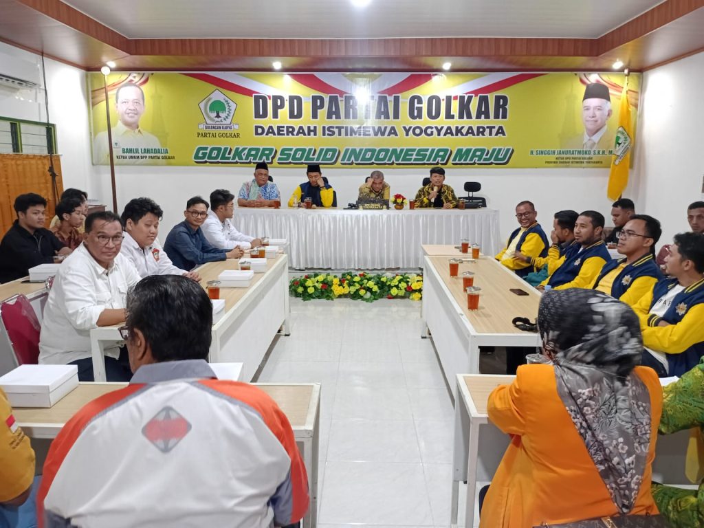 Silaturahmi dan Roadshow DPP Angkatan Muda Pembaharuan Indonesia (AMPI) Menjemput Aktivis Log In Partai Golkar yang digelar di Kantor DPD I Partai Golkar Daerah Istimewa Yogyakarta (DIY), Sabtu (2/8/2025).