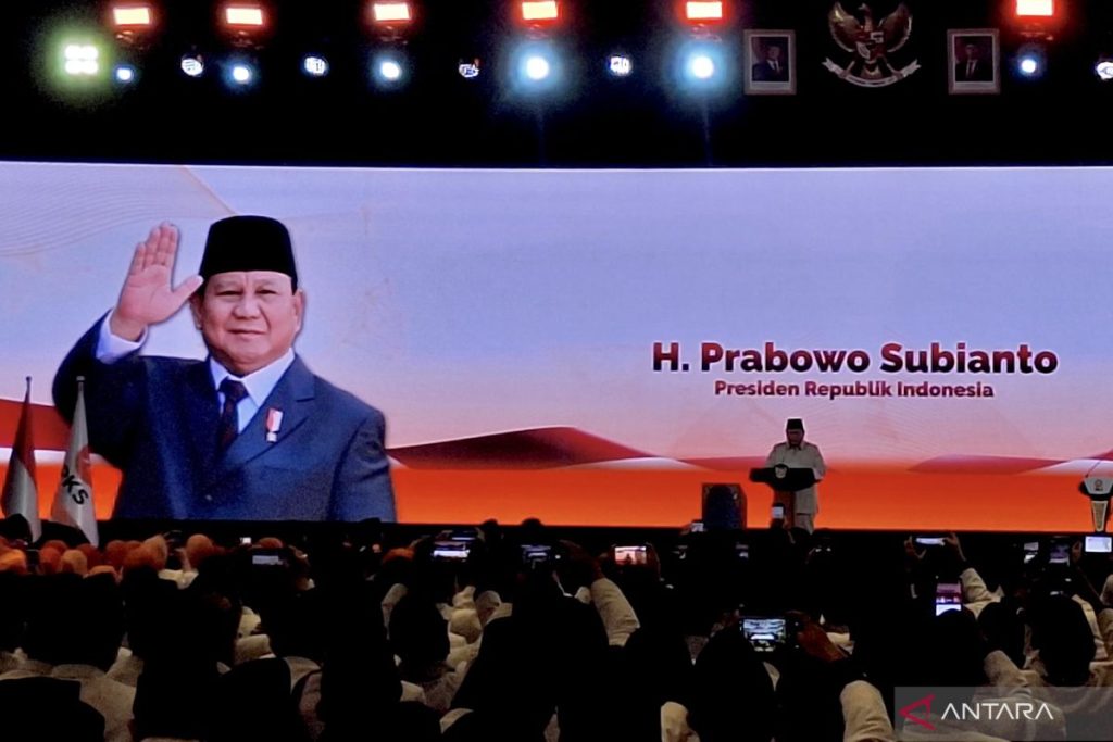 Prabowo dalam Munas PKS 2025