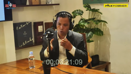 Abdul Gafur Ritonga dalam sebuah acara podcast Policy Corner